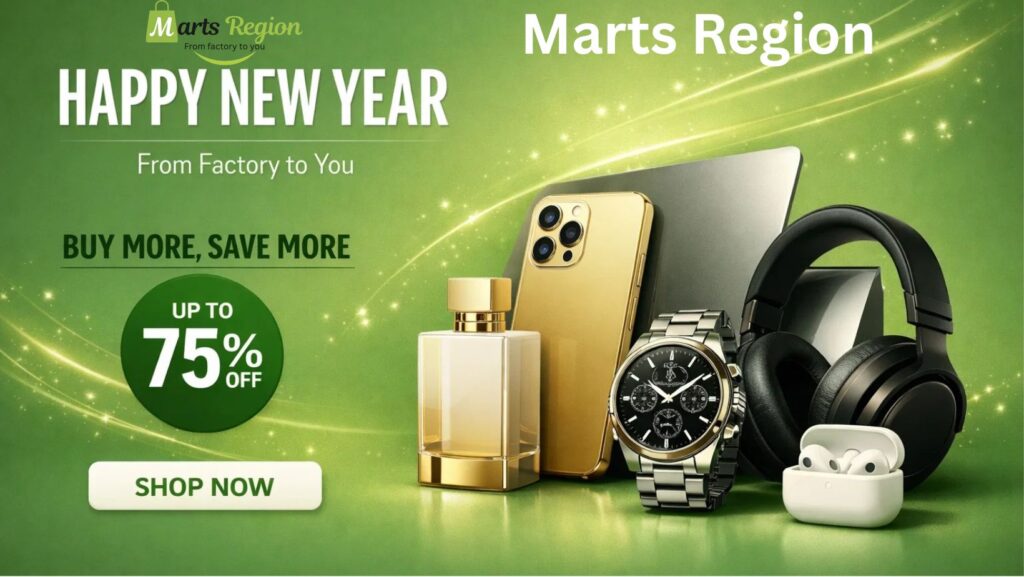 Marts Region New year sale banner